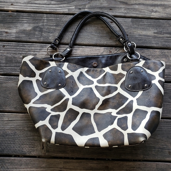 Animal print totes brown white - Picture 9 of 13